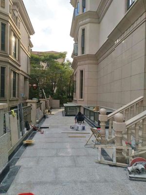 天然大理石别墅外墙干挂和拦杆2